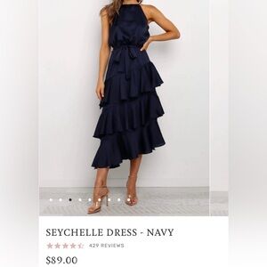 Petal and pup satin dress: worn only once for graduation.